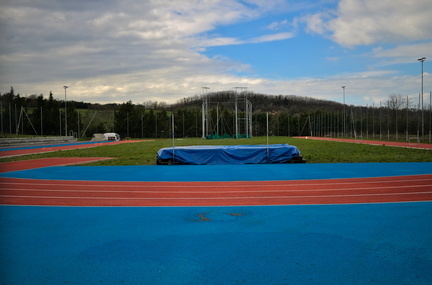 Athletic Track at Dawn